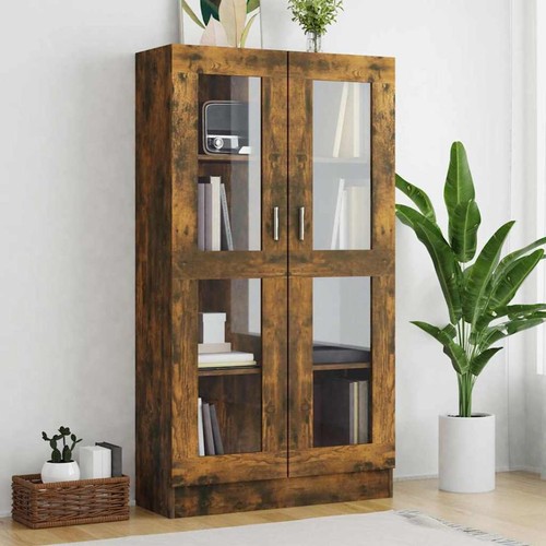 Vitrinenschrank räuchereiche - vitrinenschrank,