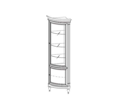 Klassische vitrine kommoden - klassische,